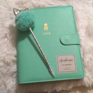 Academic planner and pen